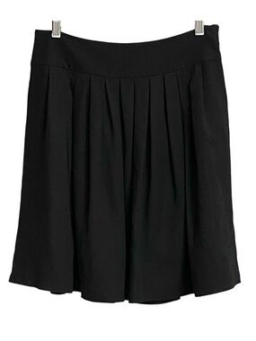 Tahari Women's Black Pleated Mini Skirt Size 4 Lined Preppy Academia Office